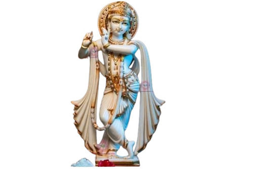 Elegant Look Marble Shri Krishna Statue