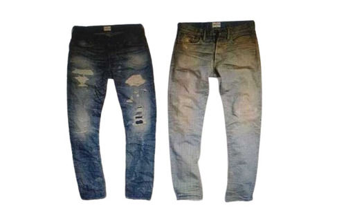 Mens Fashion Stretchable Ripped Denim Jeans