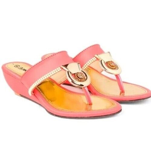 Ladies Fancy Heel Sandal - Color: Multi Color