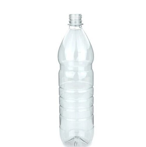 Transparent Round Shape Screw Cap Pet Plastic Bottle