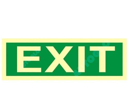 Rectangular Exit Sign Board