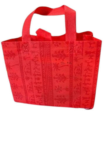 Red Non Woven Box Bag