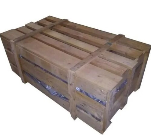 Brown Rectangular Shape Wooden Pallet Box For Packaging