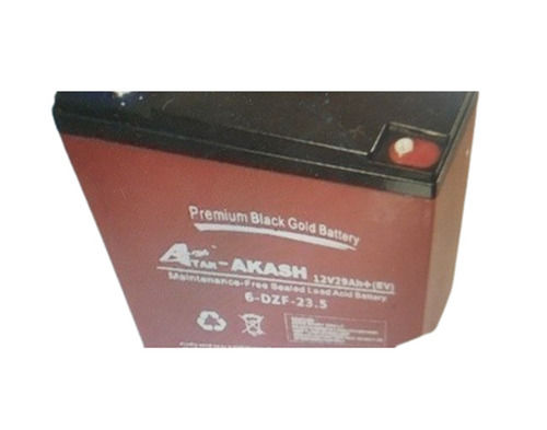 Vibration Free Heat Resistant 12 Volt 29Ah Akash Premium Black Gold Lead Acid Battery