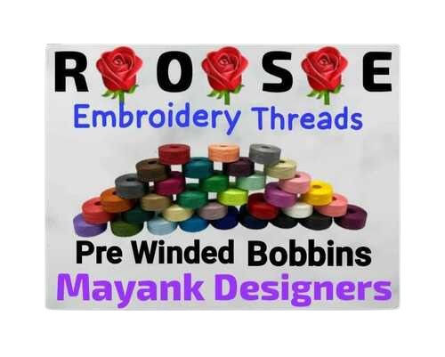 Multi-Color Embroidery Threads Pre Winded Bobbins