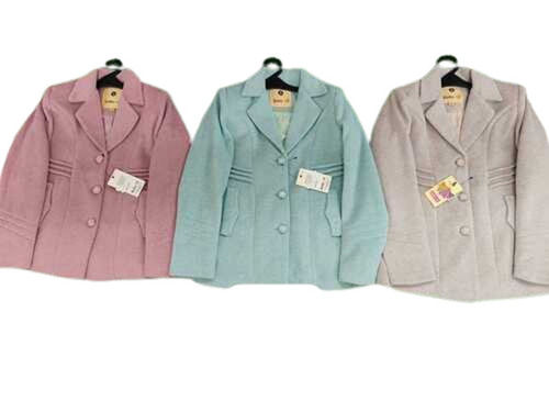 Notched Lapel Ladies Jackets - Regular Fit, Machine Washable, Full Sleeves, Breathable, Very Warm, Available in Many Colors