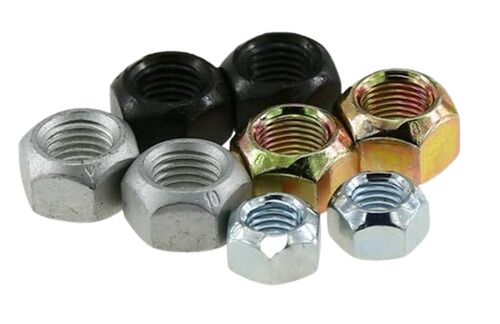 Mild Steel Nuts - High Strength, Hexagonal Head, Rust and Corrosion Resistant | Lightweight, Portable, Standard Size for Industrial and Carpentry Use