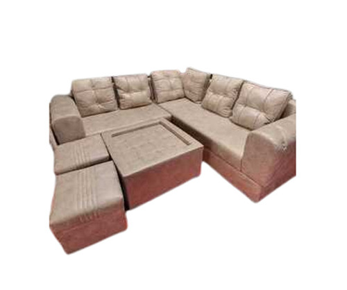 Floor Standing Termite Resistant Wooden and Fabric 7 Seater Modern Sofa Set