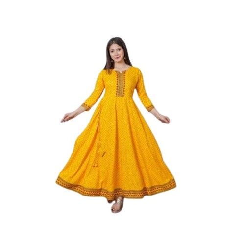 Ladies Printed Anarkali Kurti