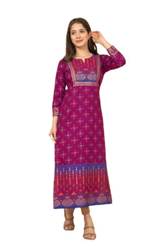 Rayon printed Designer Kurta