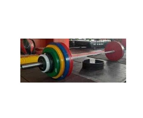 Weight Plates - Heavy-Duty Metal and Rubber, Polished Finish, Unisex Design | Easy to Clean, Corrosion and Rust Resistant, Floor Mounted