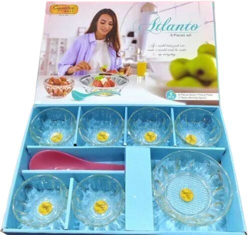 transperent Glass Pudding Set for Home