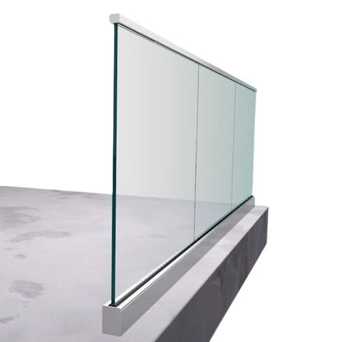 Long Lasting Solid Glass Door Rail     