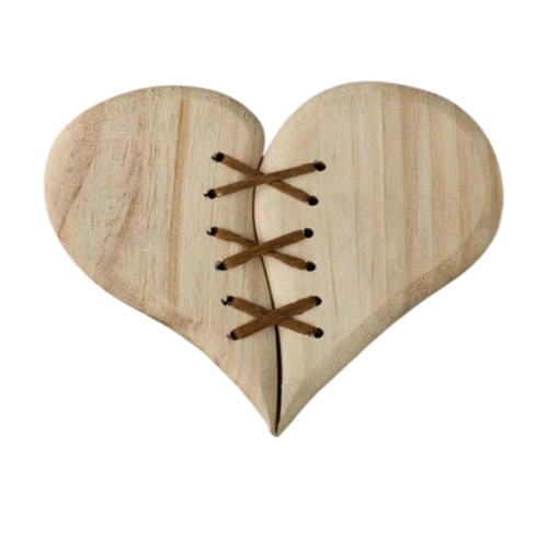 Decorative Wooden Heart for Decoration Feature Light Weight