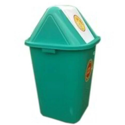 Green Color Fiber Material Portable Frp Dustbin For Home