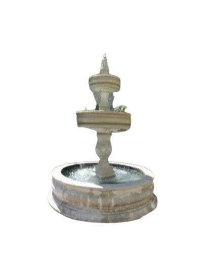 Marble Water Fountain - Premium Outdoor Feature | White, Durable and Weather-Resistant Design, Enhances Aesthetic Appeal and Soothing Ambiance