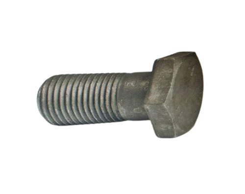 Mild Steel Bolts - Plain, High Strength Gray with Polished Finish , Hexagon Head , Easy to Install , Heavy-Duty for Furniture and Machinery