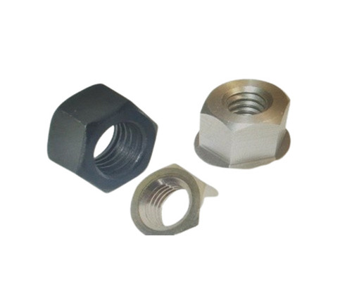 Mild Steel Nuts - High Strength, Rust and Corrosion Resistant, Plain Design | Lightweight Hexagonal Head, Polished Surface, Standard Size for Industrial Carpentry Use