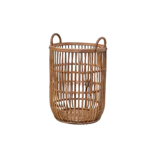 Cane Laundry Basket - Color: Brown