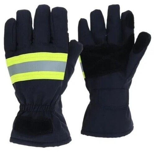 Multi Color Full Fingered Fire Safty Gloves For Unisex