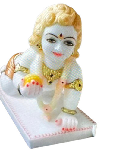 Table Mounted Light Weighted Portable Crack Resistant Religious Hindu God Krishna Statue