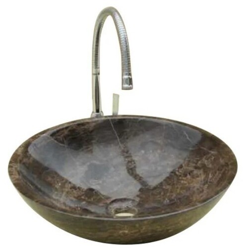 Multi Color Round Shape Marble Bathroom Wash Basin