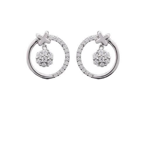 Polished 925 Silver Hook Earring