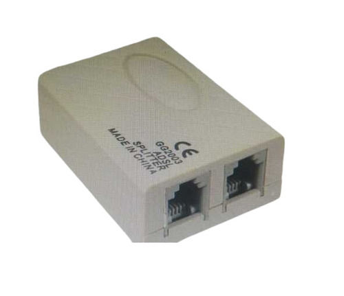 Light Weighted Rectangular Crack Resistant Plastic Adsl Splitter for Telecommunication