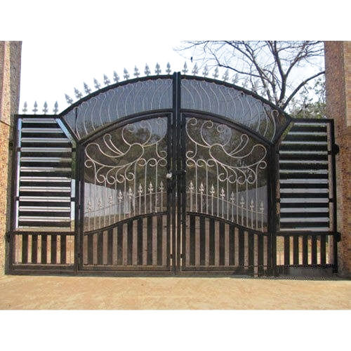 Swing Mild Steel Main Door Gate, For Residential