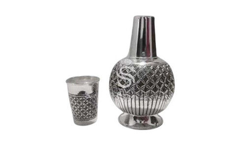Silver Kalash With Glass