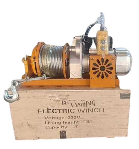 Electric Winch Machine - High Efficiency, Floor Mounted, High Strength | Heavy-Duty, Manually Controlled, Rust Proof, Easy to Use, Polished Finish