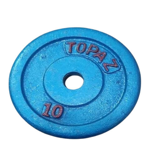 Weight Lifting Plates - New Round Design, Polished Rust Resistant Surface for Gym Use