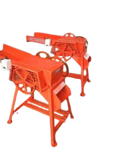 Chaff Cutter - Metal, Electric Start, Polished Finish | Durable, Very Good Quality, Orange Color