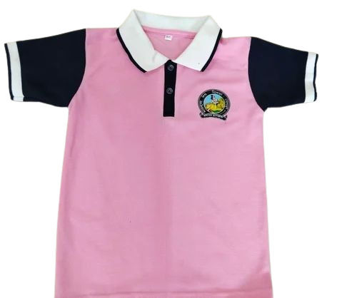 School T-Shirt - New Lightweight Cotton, Breathable & Washable | Attractive Unisex Design for Primary School Uniform