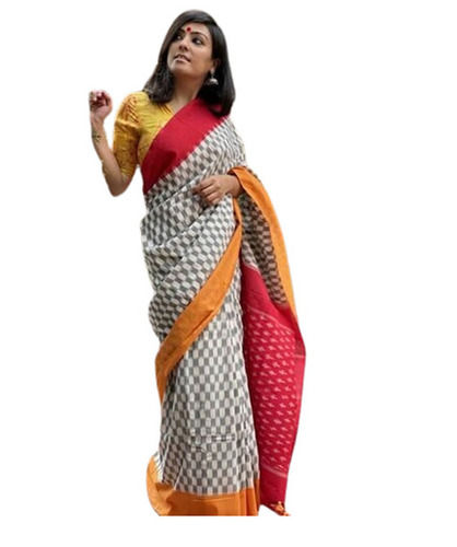 Butter Silk Sarees - Printed Design, Multicolor | Breathable, Lightweight, Easy to Wash, Comfortable Draft