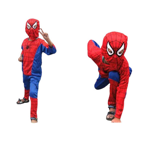 Casual Wear Regular Fit Breathable Readymade Spiderman Fancy Dress Costumes for Unisex