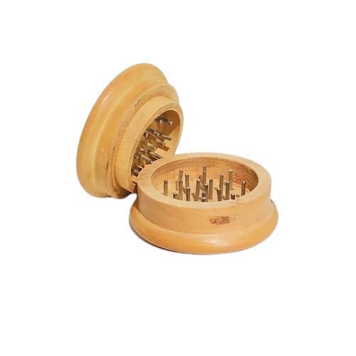 Round Polished Premium Design Wooden Grinder