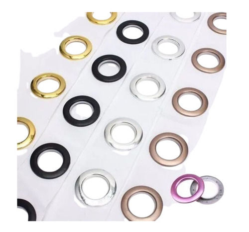 Polished Finish Crack Resistant Plastic Round Shape Curtain Eyelets for Decoration