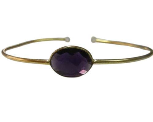 Trendy And Unique Party Wear Light Weighted Skin-Friendly Designer Gemstone Bangle