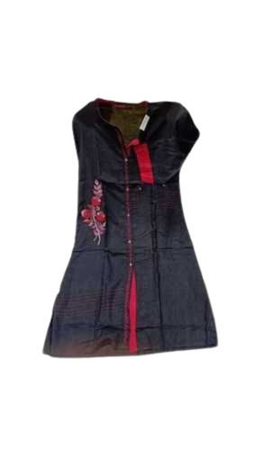 Rayon Resham Embroidery Kurti For Ladies