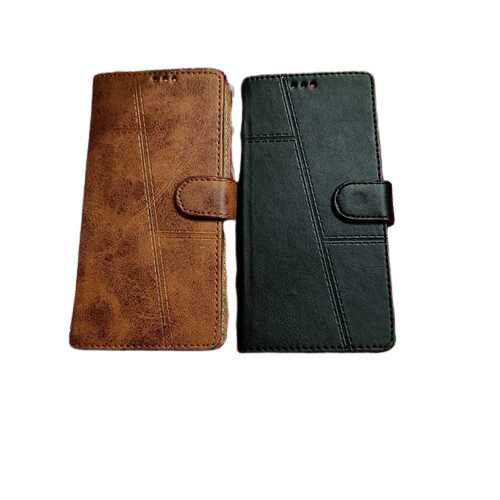 Stylish Look Rectangular Water Resistant Plain Fancy Mobile Phone Flip Cover