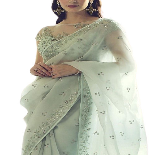 ORGANZA SAREE For Party Wear