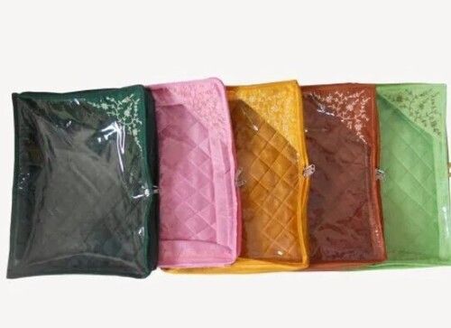 33*42*7 Cm Embroidery Pattern Silk Saree Covers 