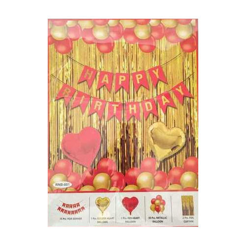 Multicolor Happy Birthday Balloons Set Banner