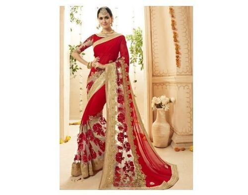 Eye Catching Look Ladies Chikan Sarees