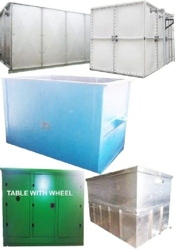 Powder Coating Rectangle SS Chemical Storage Tank