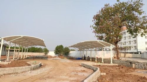 Outdoor White Car Parking Tensile Structures