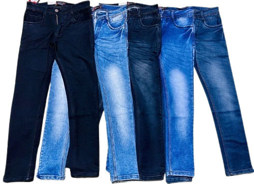 Mens Faded Denim Jeans