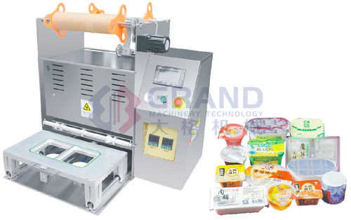 Model TS-500 Semi-Auto Pre-Made Box Cup Sealing Machine 2 Output Beverage 10-20 Cups/min