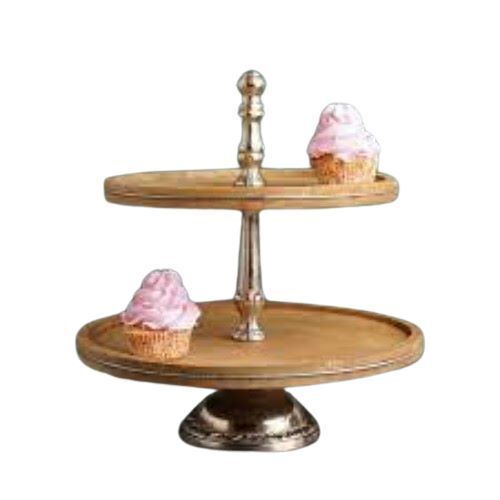 Wooden Round Shape Cake Stand